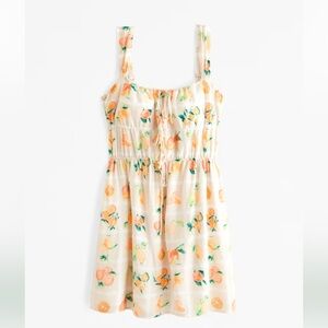 Abercrombie tie-front mini dress size L